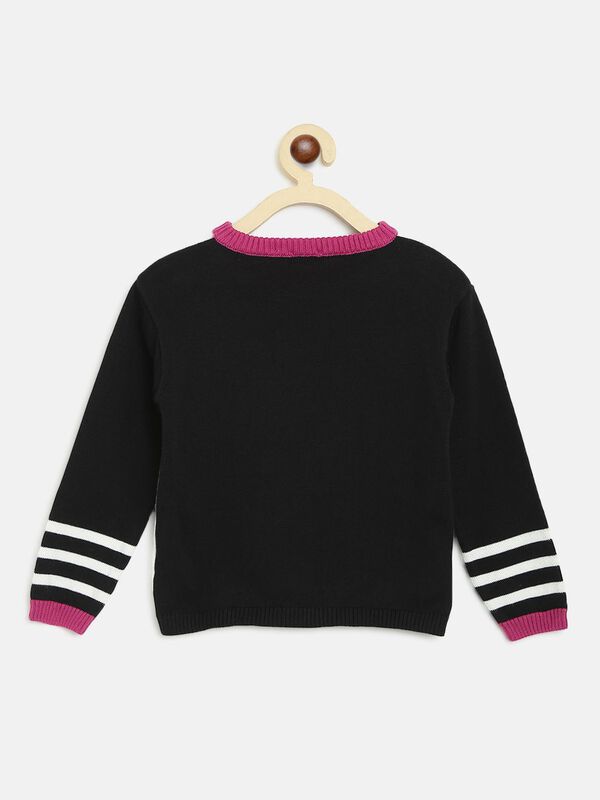 Tricot Pullover With Print image number 1